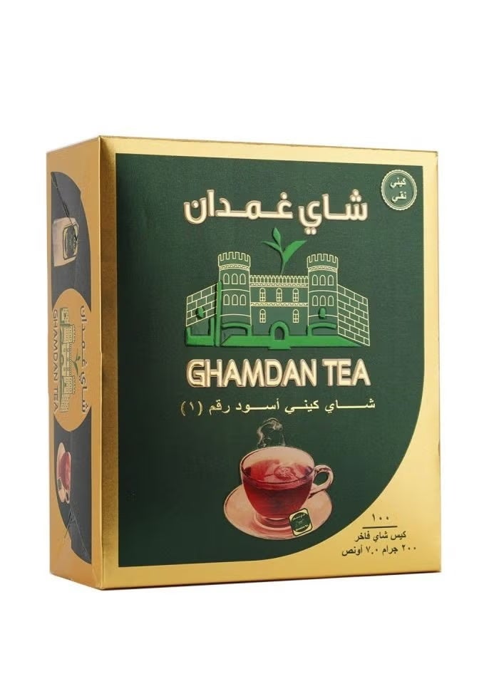 غمدان شاي كيني اسود 100كيس - Image 1